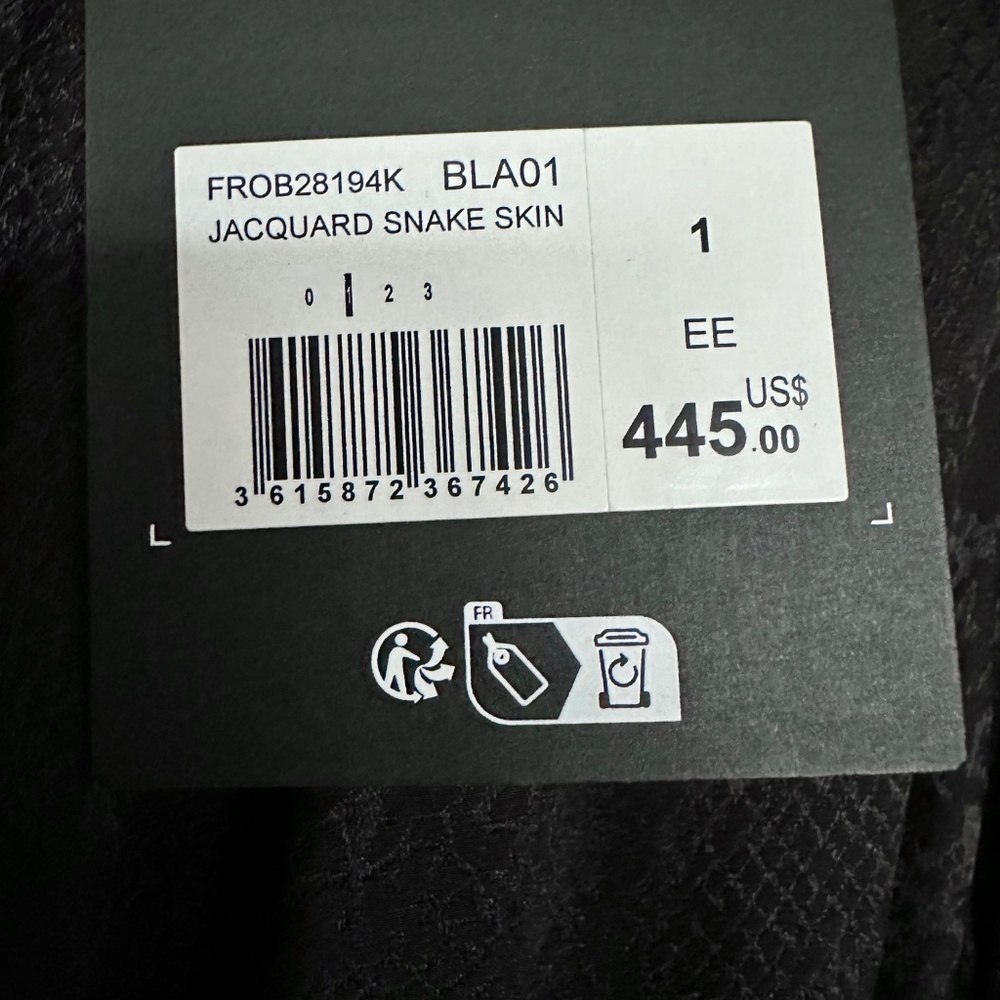 🖤🐍 NWT The Kooples Silk-Blend Snakeskin Jacquard Maxi Dress | $445 Retail - Picture 11 of 12